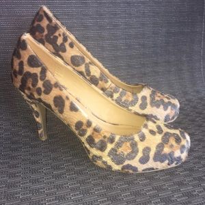 Olsenboye Leopard Heels Size 7.5 BRAND NEW
